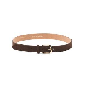 PERSAMAN NEW YORK Brown Made In Italy Suede Belt